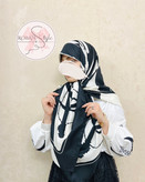کالکشن ابریشم سفید مشکی لوکس