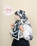 کالکشن ابریشم سفید مشکی لوکس