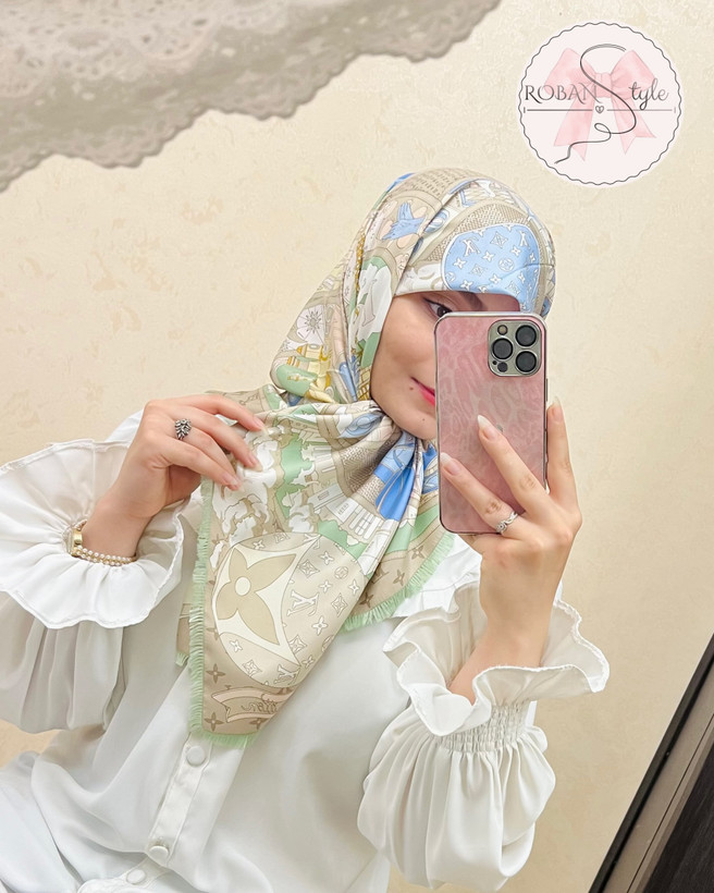 روسری قواره نود( طرح پاریس)